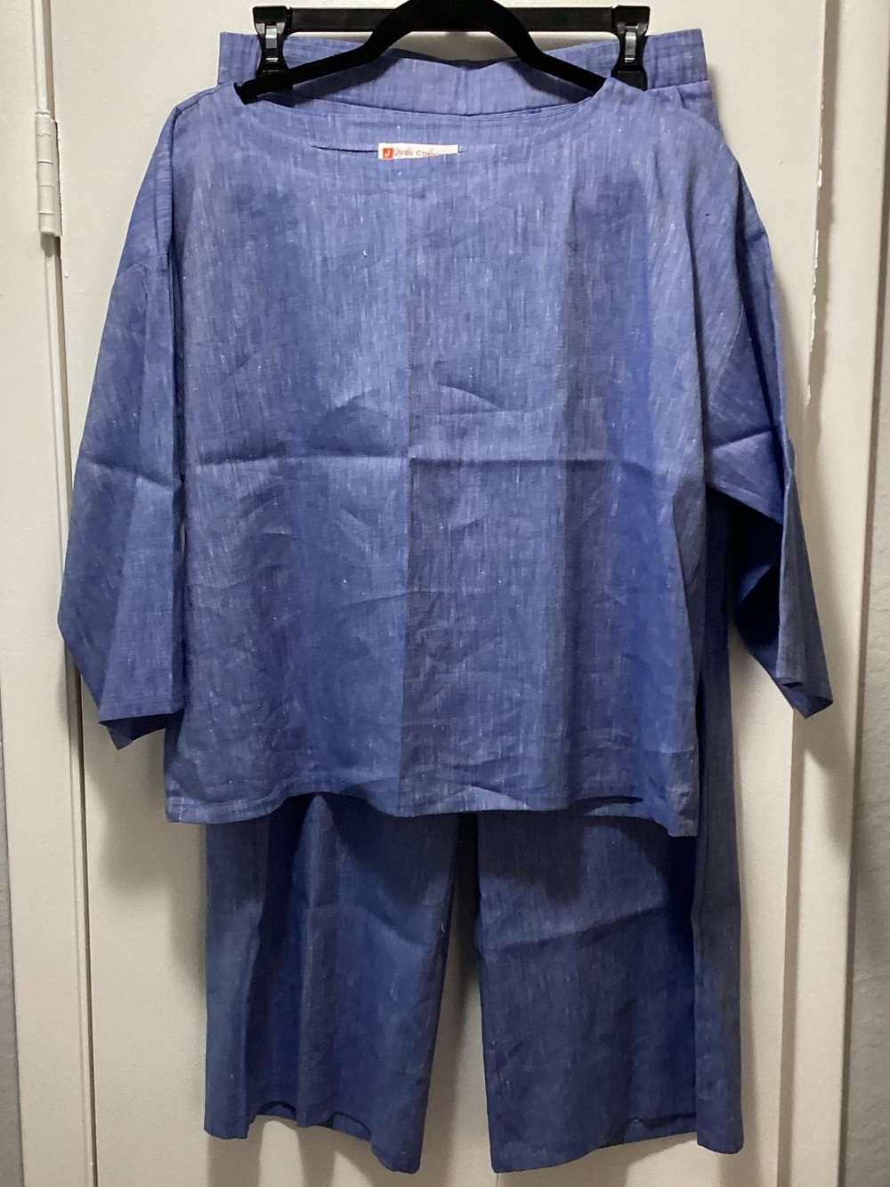 Jude Connally Blue Linen-Blend pants set